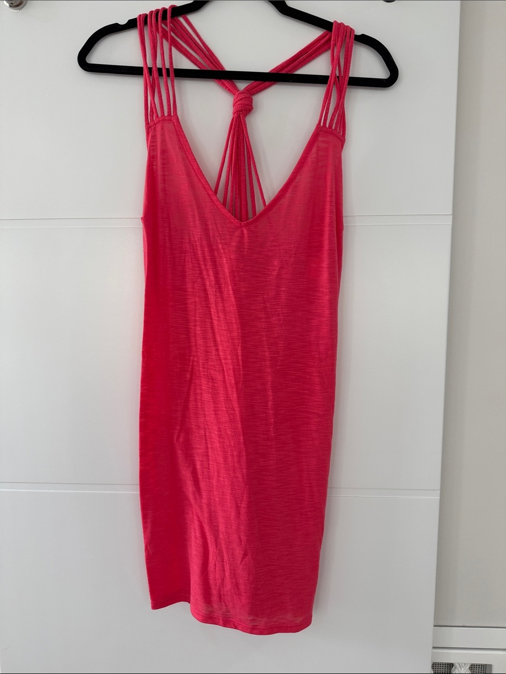 BECCA Hot Pink Strappy Swim Coverup